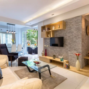 A Minimal And Spacious Living Room